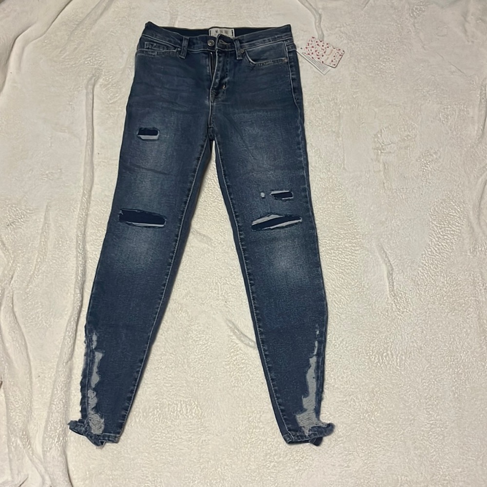 Free People Indigo Blue Ankle Jeans